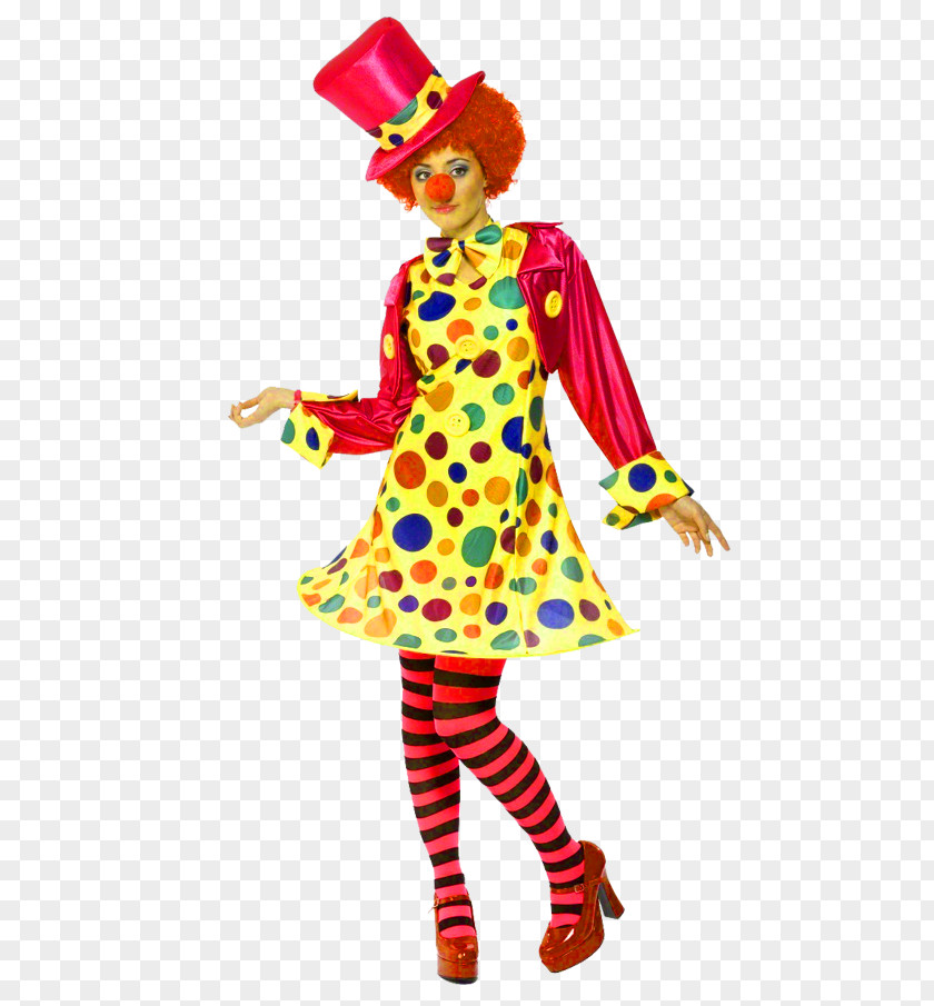 Clown Costume Party Woman Circus PNG