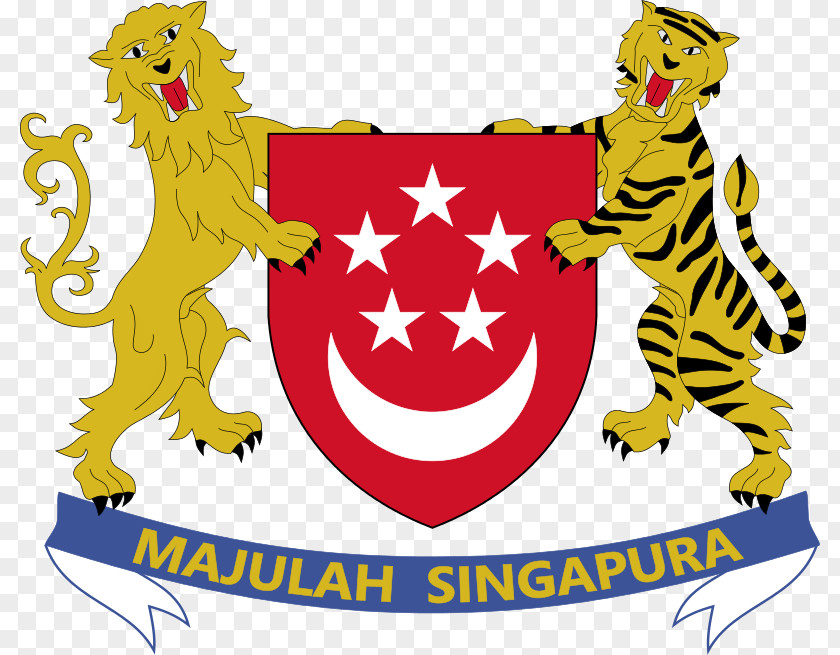 Flag Colony Of Singapore Coat Arms PNG