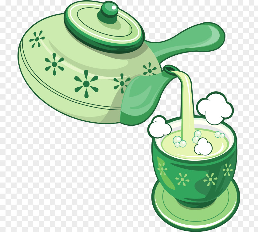 Tea Flowering Teapot Yum Cha Matcha PNG