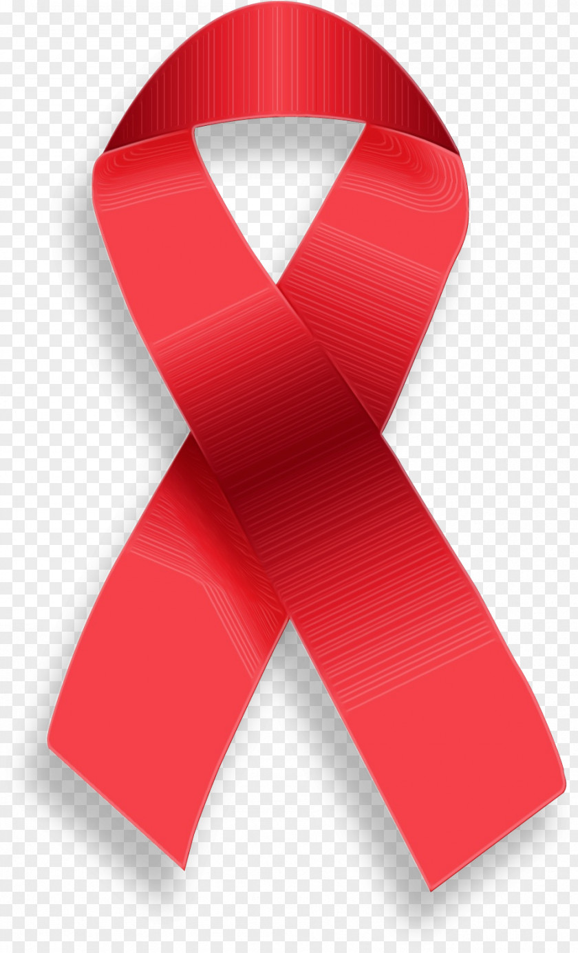 Red Ribbon Pink Line Font PNG