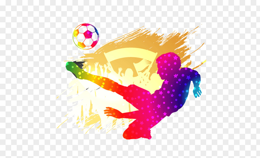 Dance Drawing Football Background PNG