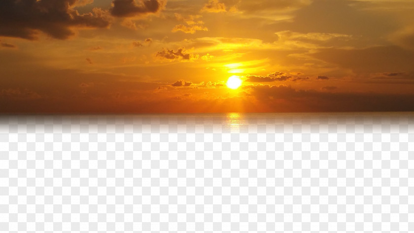 Golden Sky Sunset PNG