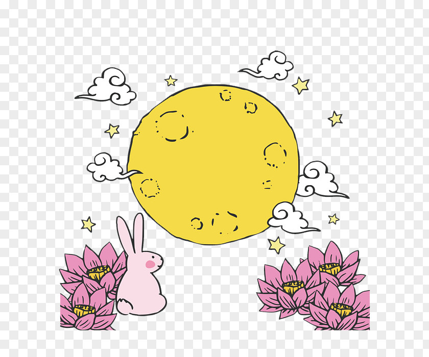 Mid Autumn Festival Decoration Mooncake Moon Rabbit Mid-Autumn PNG