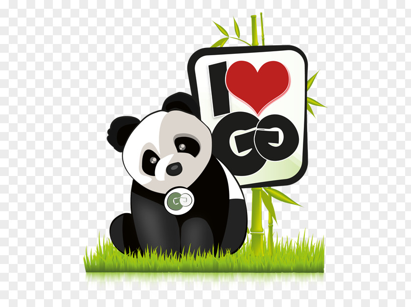 Panda Love Giant Clip Art PNG