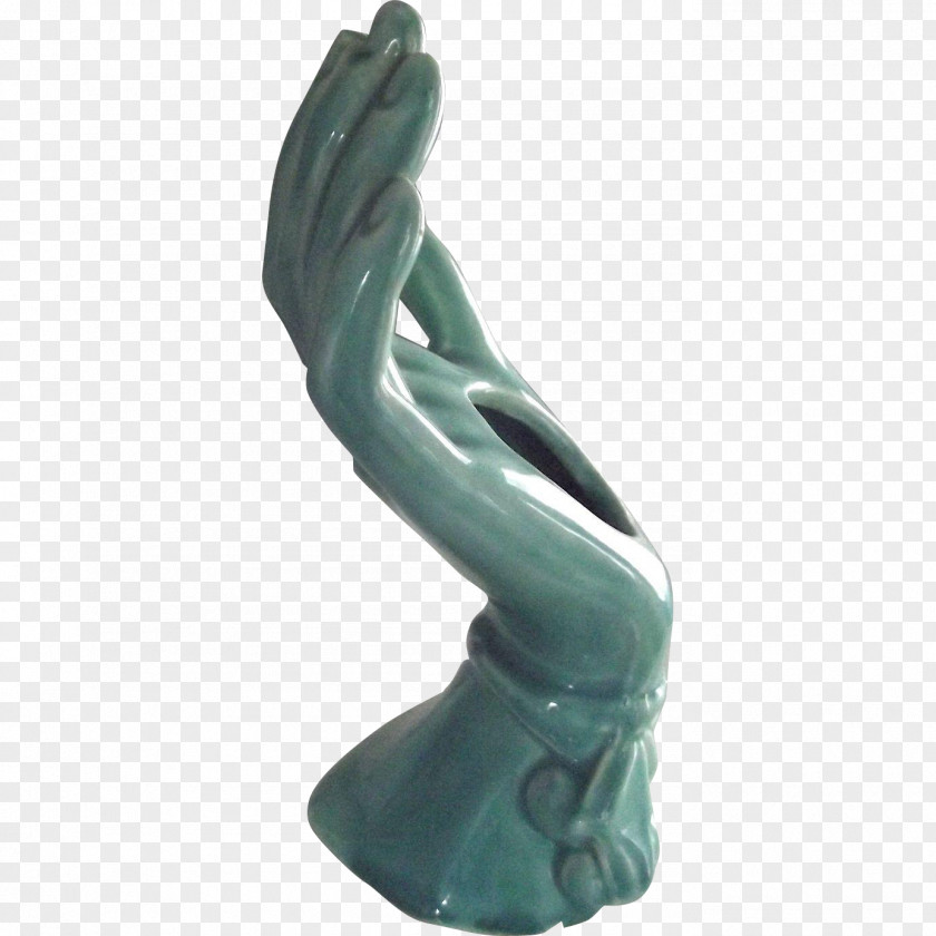 Pottery Sculpture Figurine H&M Turquoise PNG