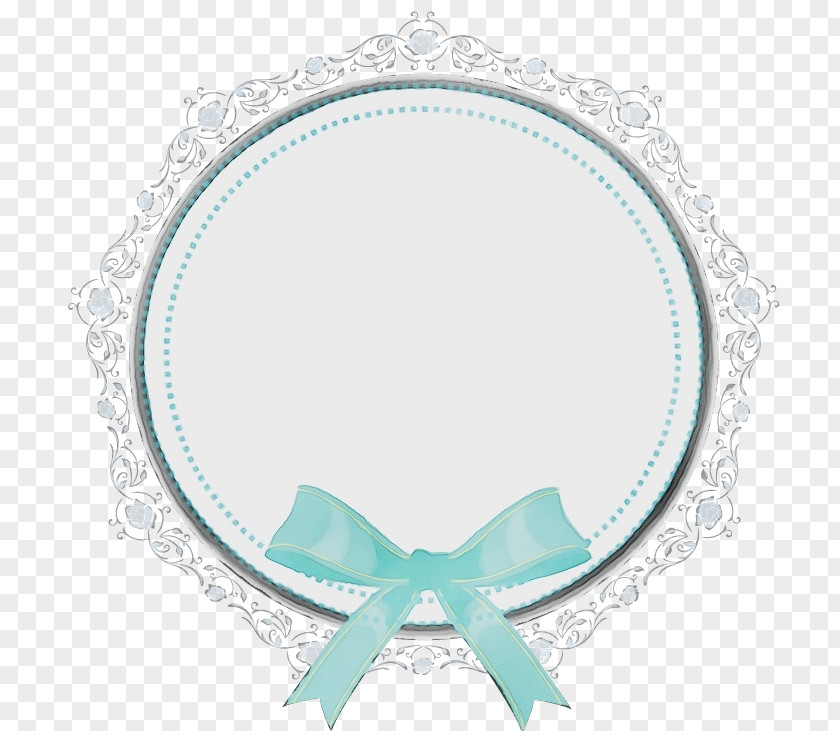 Teal Ribbon White Background PNG