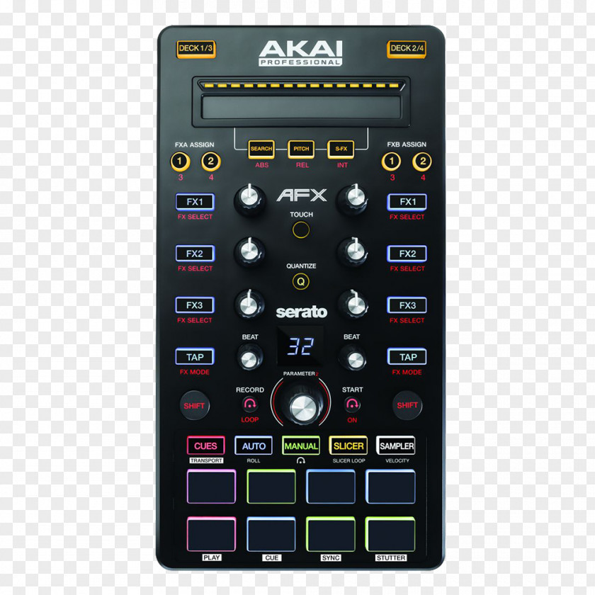 Akai Sound Card Professional AFX DJ Controller Disc Jockey Traktor PNG