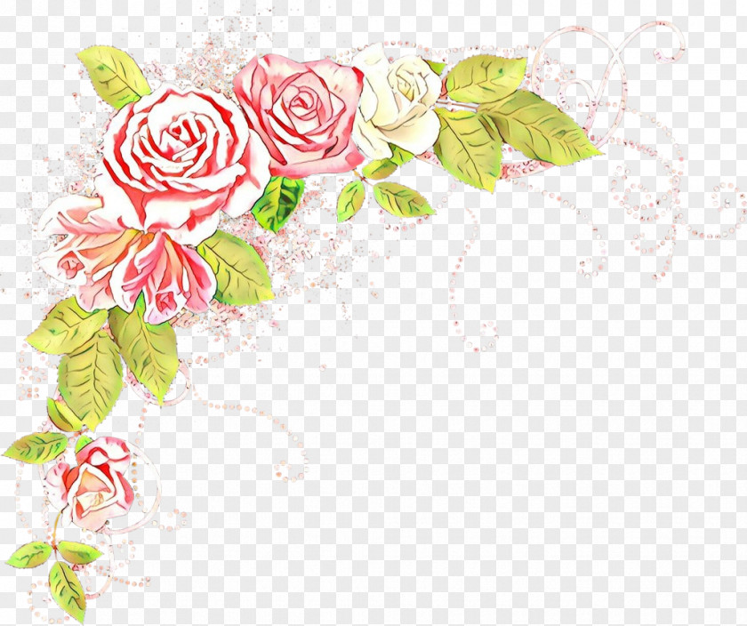 Rose Order Bouquet Pink Flower Cartoon PNG