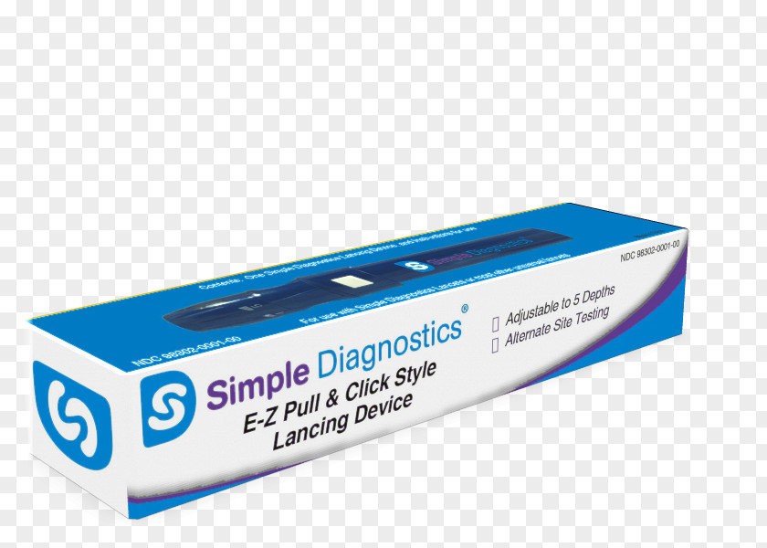 Simple Box Blood Lancet Diabetes Mellitus Scalpel Medical Device Diagnosis PNG