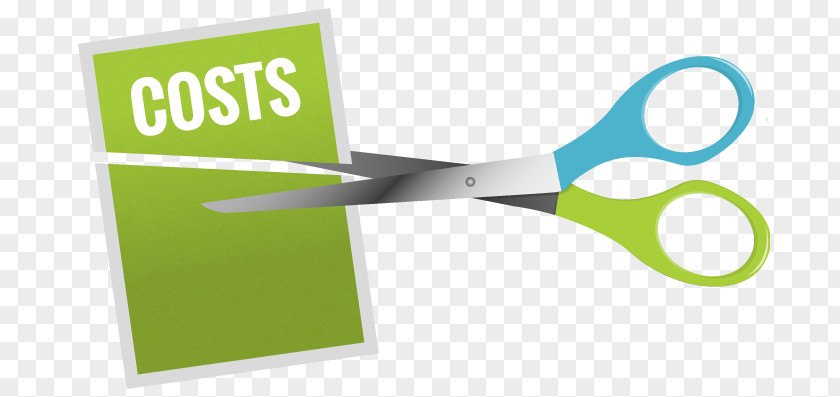 Cut Costs Logo Scissors Brand PNG