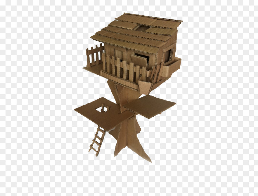 House Tree Cardboard Box Building PNG