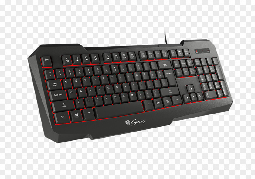 Input Devices Of Computer Keyboard Mouse Genesis Gaming Spill RX11, US, Backlight Keypad PNG