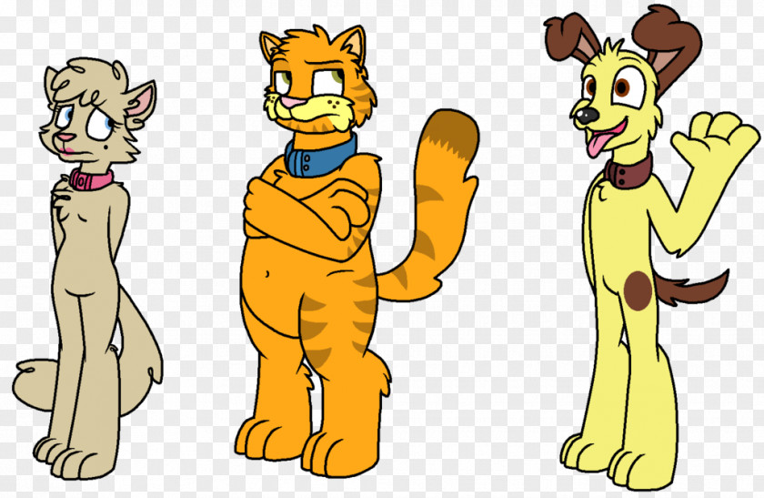 Lion Odie Nermal Garfield Minus PNG