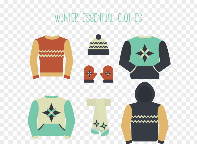 Lovely Winter Clothing T-shirt Sweater PNG