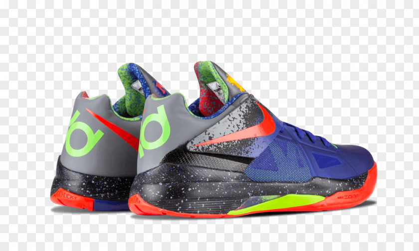 Nike Sports Shoes Zoom Kd 4 Nerf Concord // Bright Crimson 517408 400 KD Line PNG
