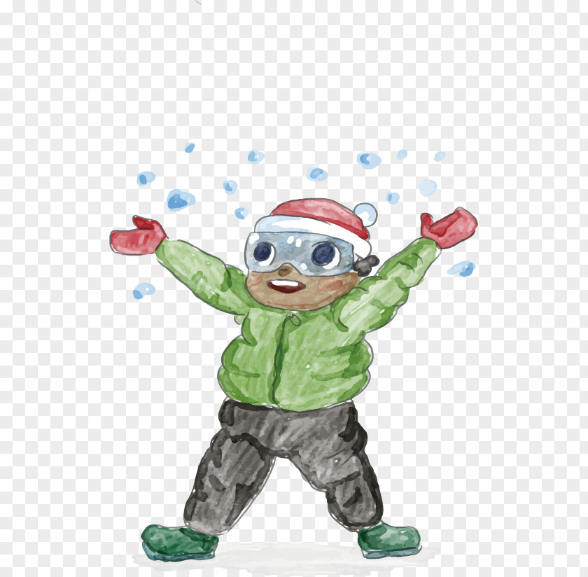 Sprinkle Snow Boy Child Winter Download PNG