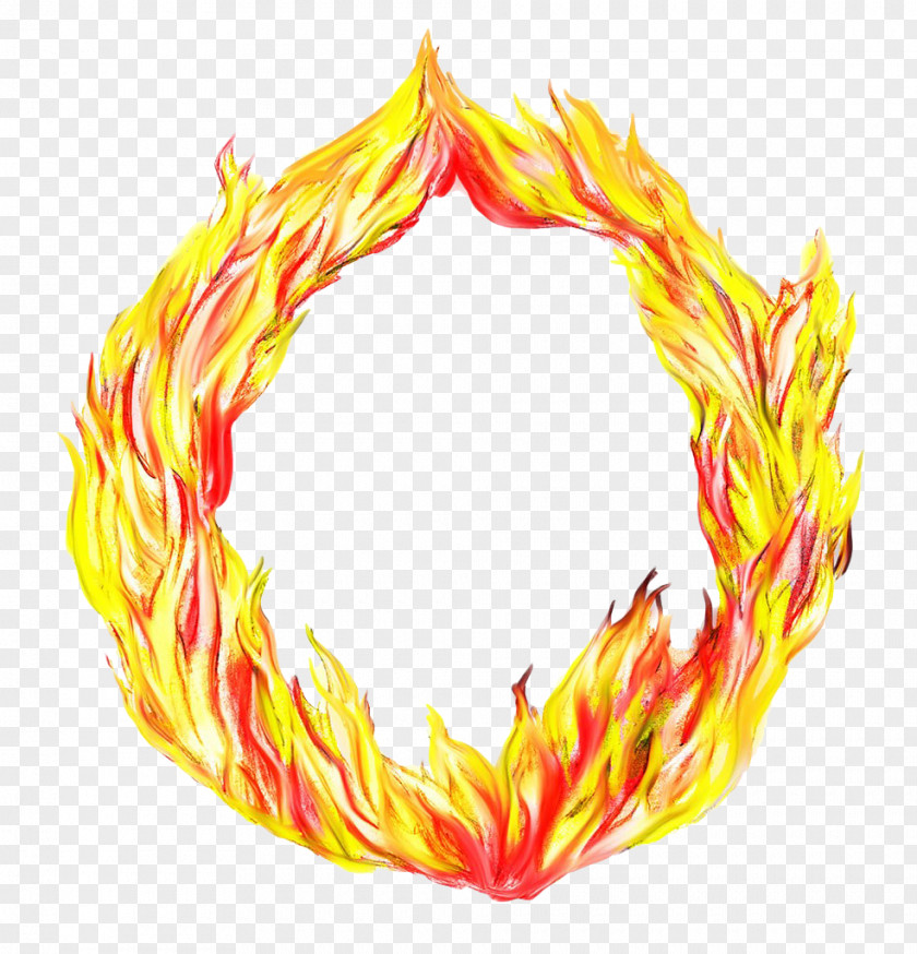 Golden Ring Of Fire Flame Stock Photography PNG
