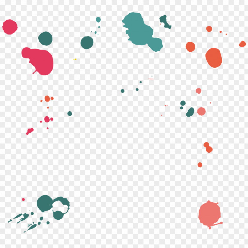 Modern Splatter Graphic Design Pattern PNG