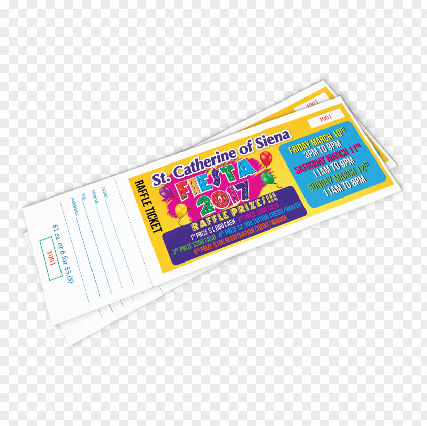 Raffle Tickets Material Card Stock Presentation Folder Cesar Graphics PNG