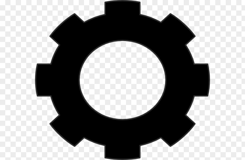 Cog Black Gear Clip Art PNG