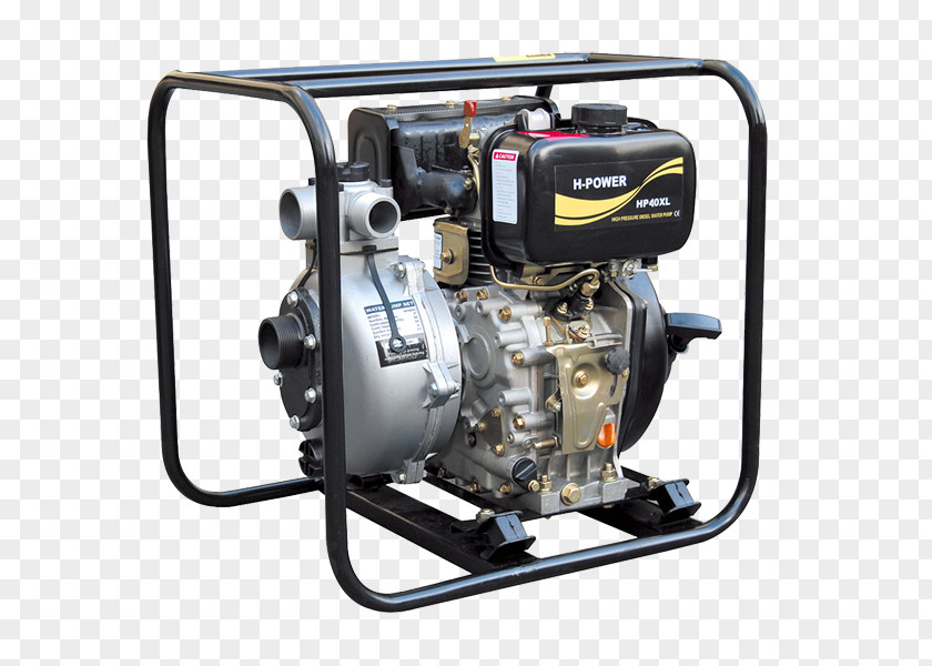 Fire Pump Electric Generator Gasoline Diesel Engine PNG