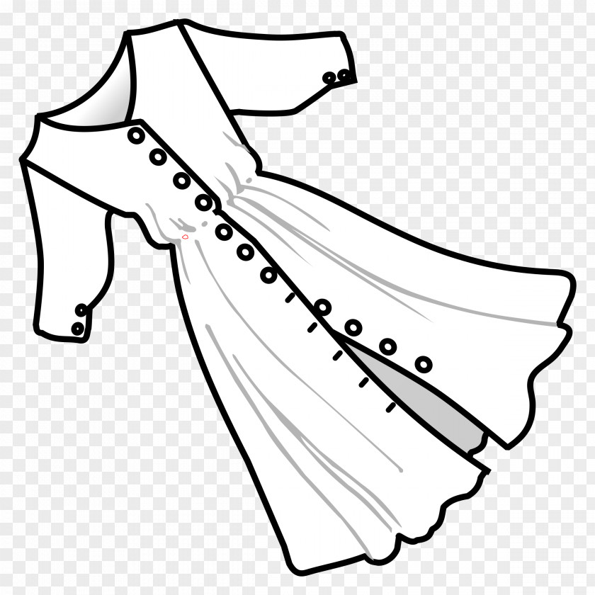 Lineart Vector Clothing Dress Clip Art PNG