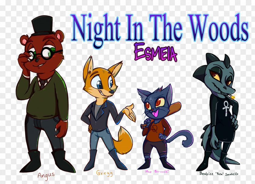 Night In The Woods Art Fan Drawing Life Is Strange Illustration PNG