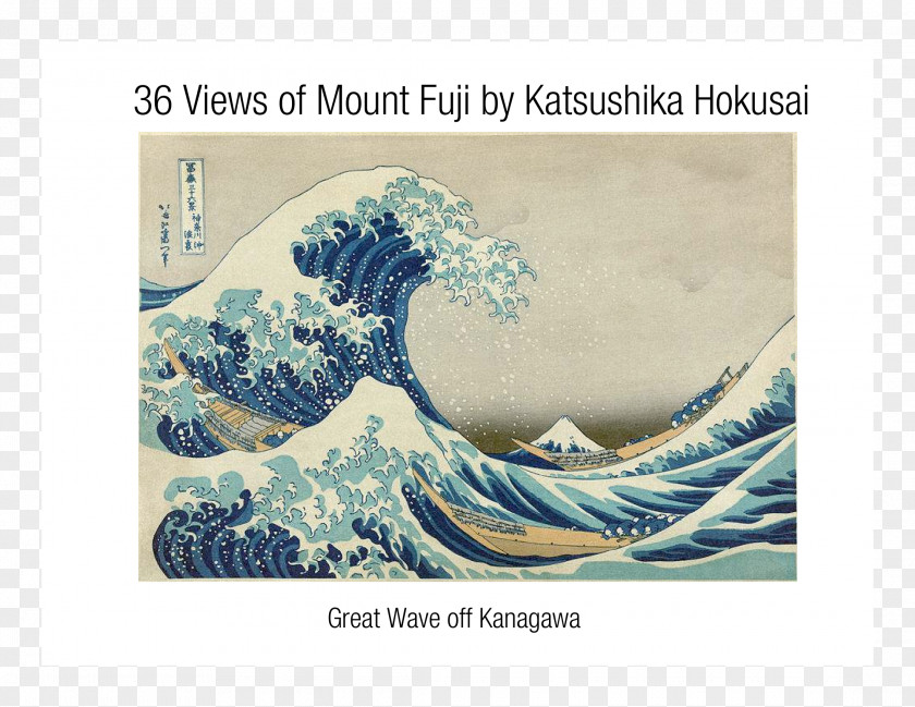 Painting The Great Wave Off Kanagawa Starry Night Prefecture Art PNG