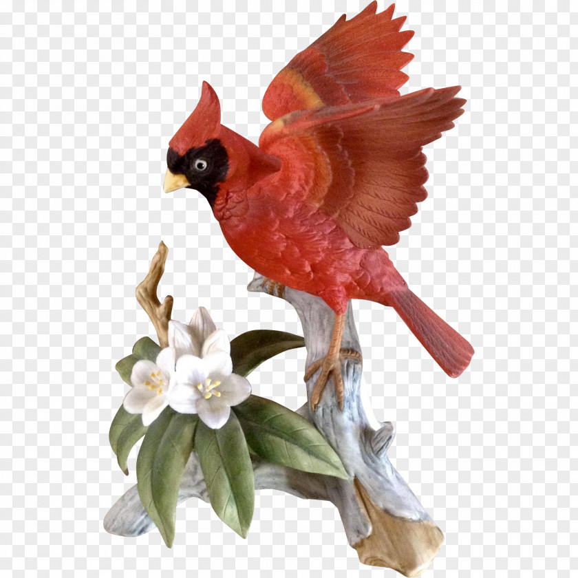 Cardinal Bird Northern Figurine Porcelain Meadowlark PNG