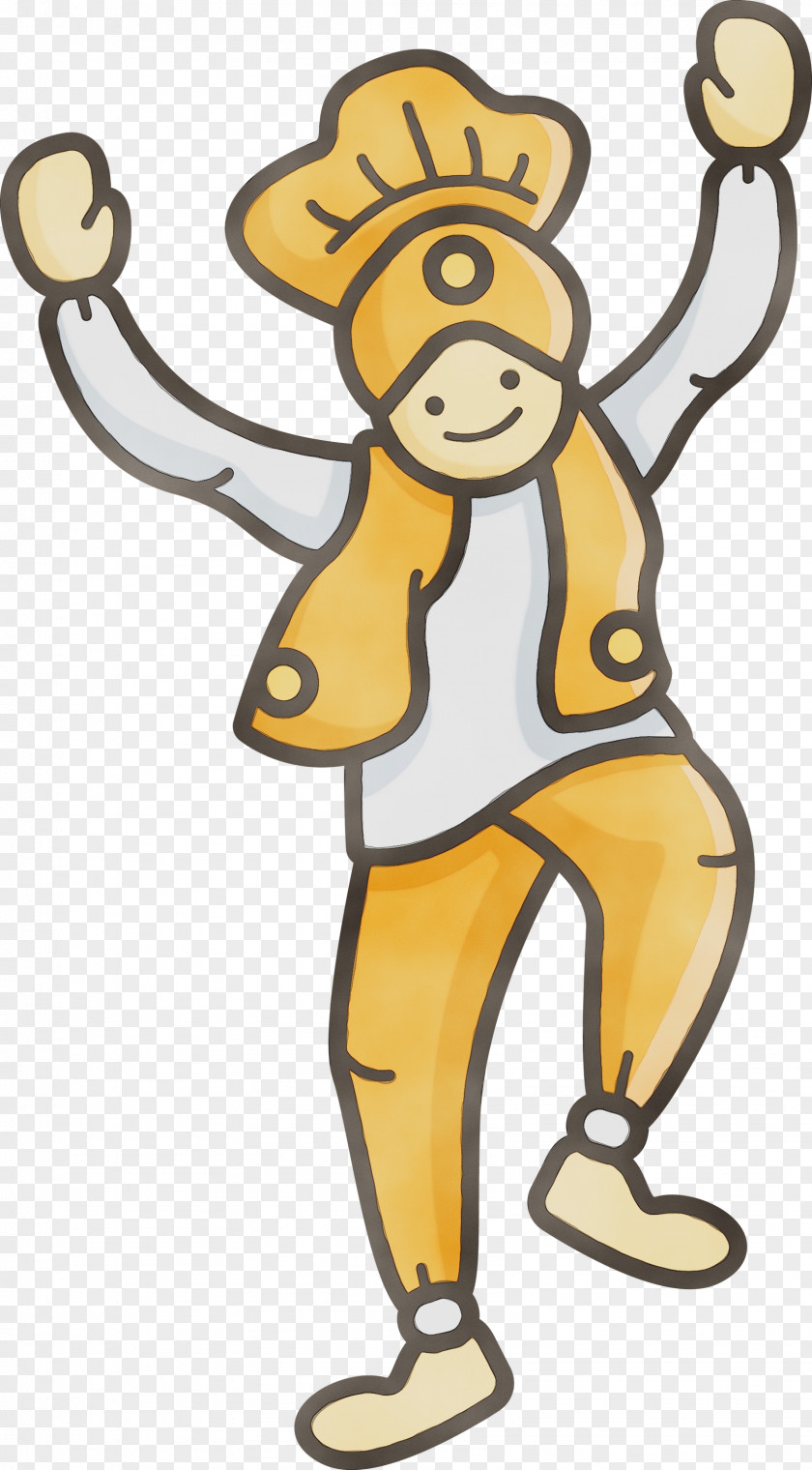 Cartoon Yellow Mascot Animal Figure PNG