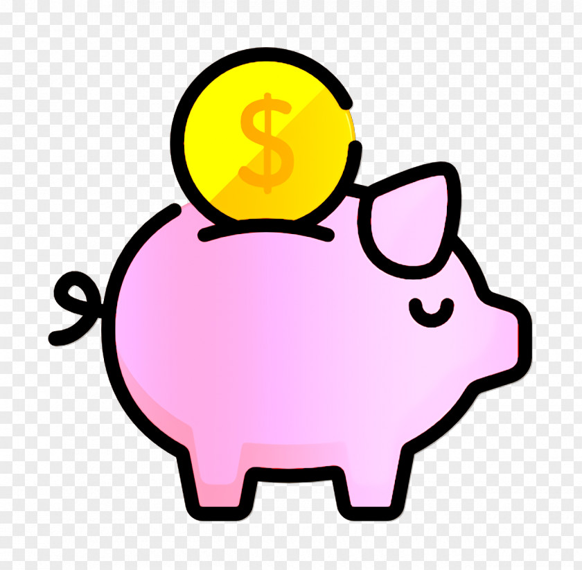 Finance Icon Piggy Bank Save PNG