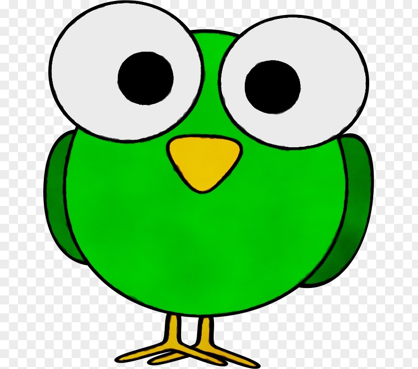 Owl Line Art Googly Eyes Background PNG