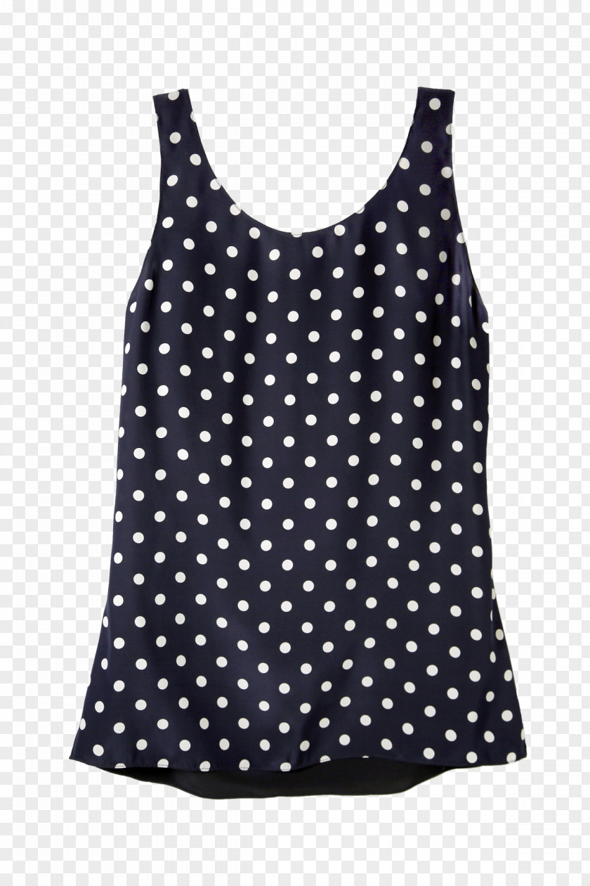 Silk Top Polka Dot Sleeve One-piece Swimsuit Dress PNG