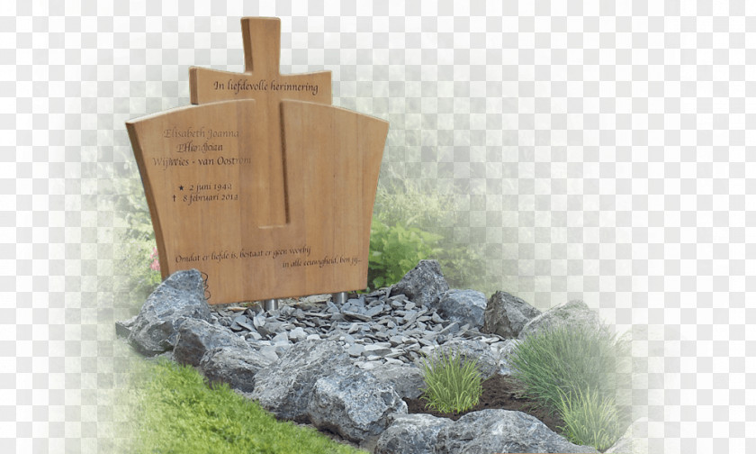 Wood Headstone Grave Grabmal Memorial PNG