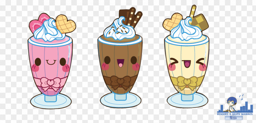 Breakfast Milkshake Food Kavaii Slush PNG