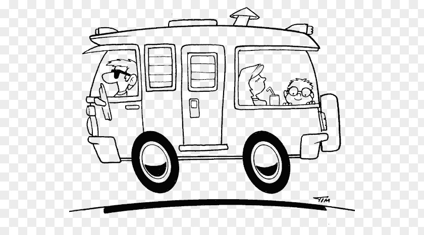 Camper Trailer Car Campervans Happy Campers Coloring Book Motor Vehicle PNG