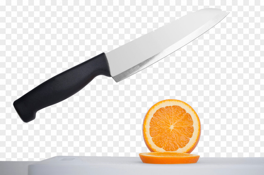 Orange Fruit Knife Blood Blade PNG