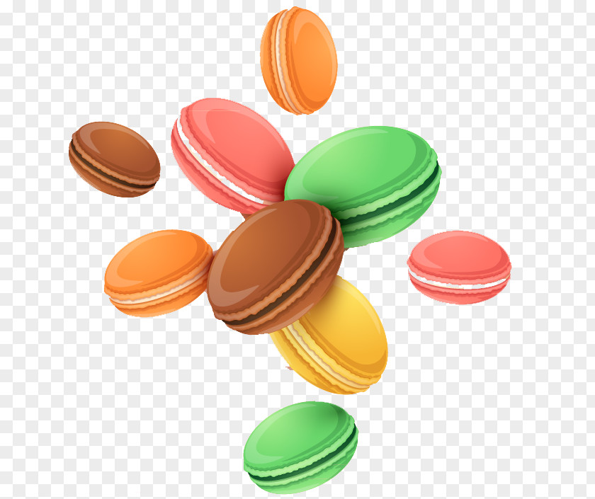 Floating Biscuit Macaron Macaroon PNG