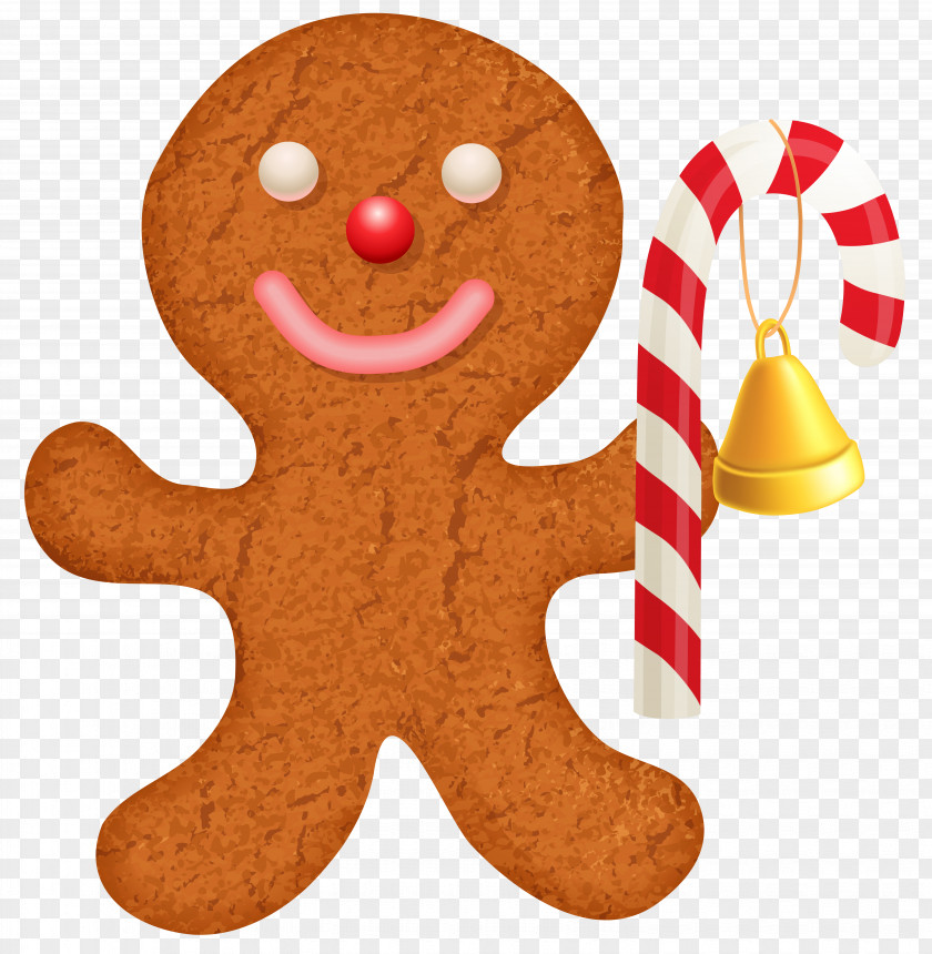 Gingerbread Man Lebkuchen Candy Cane House Clip Art PNG