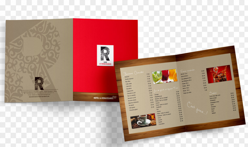 Restaurant Brochure Agence De Communication Web Marrakech Graphic Design PNG