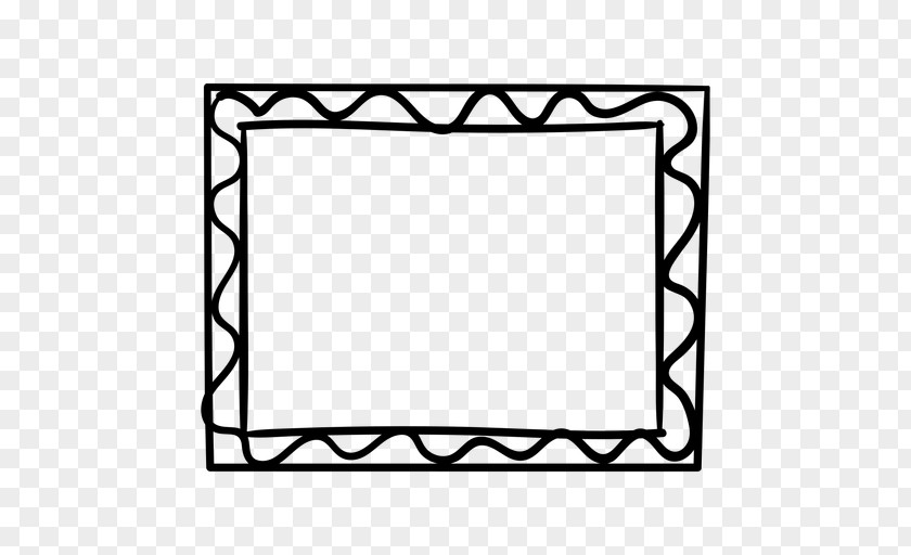 Hand Drawn Frame Doodle Clip Art Image PNG