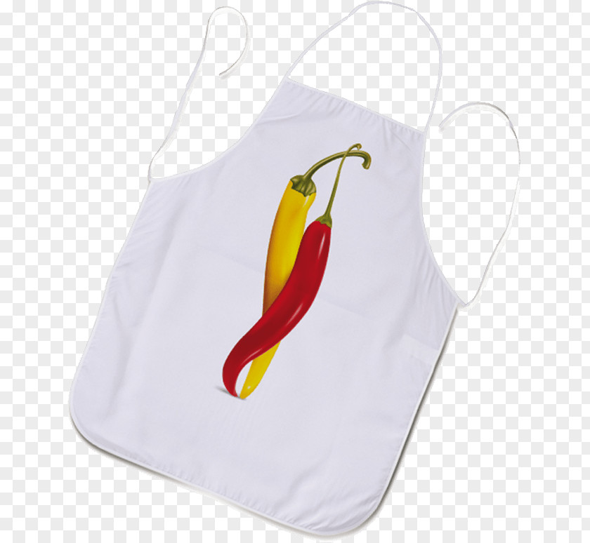 Hostes Chili Pepper White Drawing Apron A4 PNG