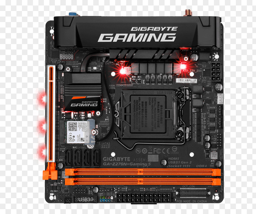 Z270 Motherboards Intel Mini-ITX LGA 1151 Motherboard GIGABYTE Gigabyte GA-Z270N-GAMING 5 PNG