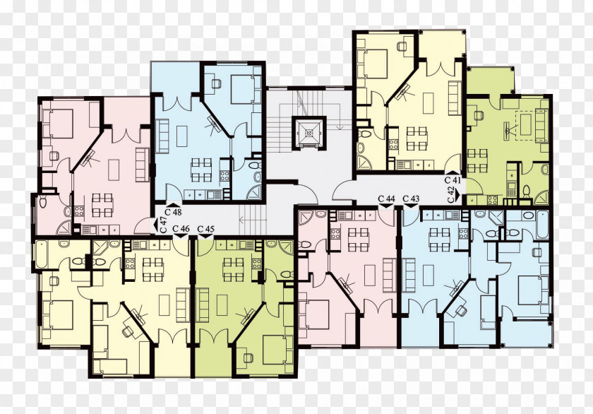 Building Floor Plan Storey Apartment PNG