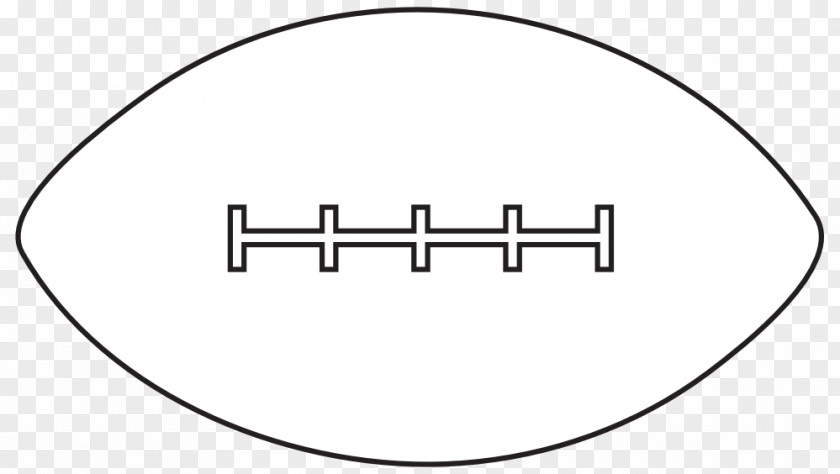 Football Line Art White Black Font PNG