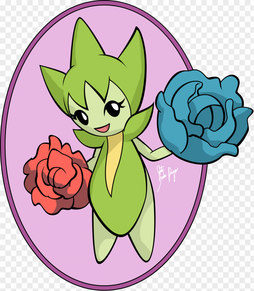 Gift Tag Pokémon GO Plants Roselia Image PNG