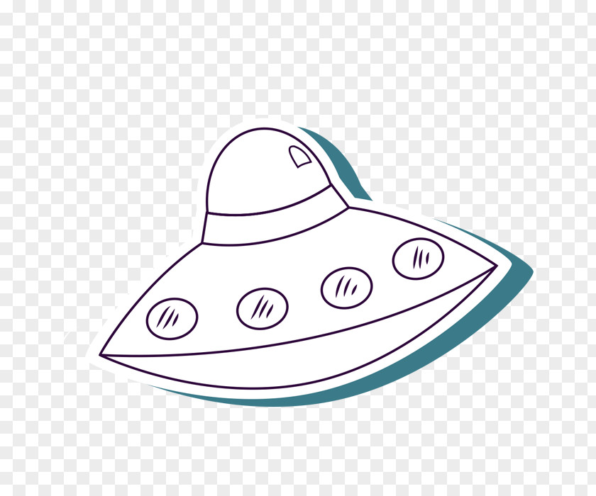 Hand Drawn Spaceship Spacecraft Outer Space Cartoon PNG