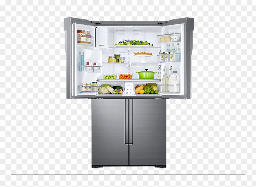 Refrigerator Samsung Food ShowCase RH77H90507H RF28K9070S Home Appliance RF28K9380S PNG