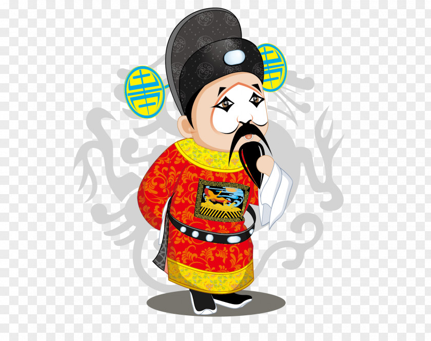 Theater Clown Cartoon Peking Opera Character PNG