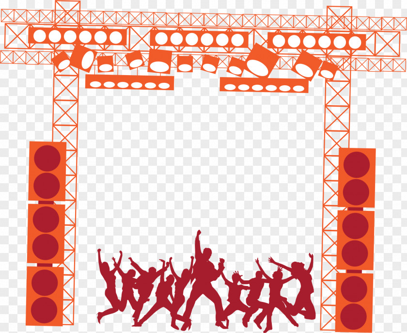 Cartoon Character Banquet Performance Dance Silhouette PNG